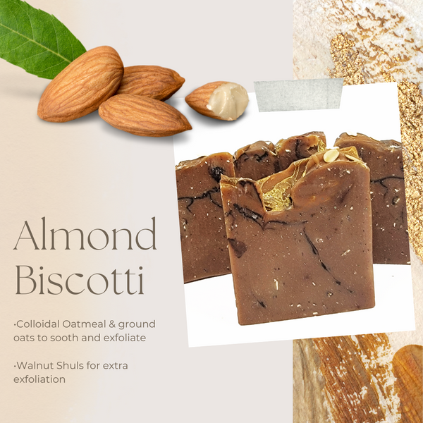 Almond Biscotti Artisan Vegan Soap