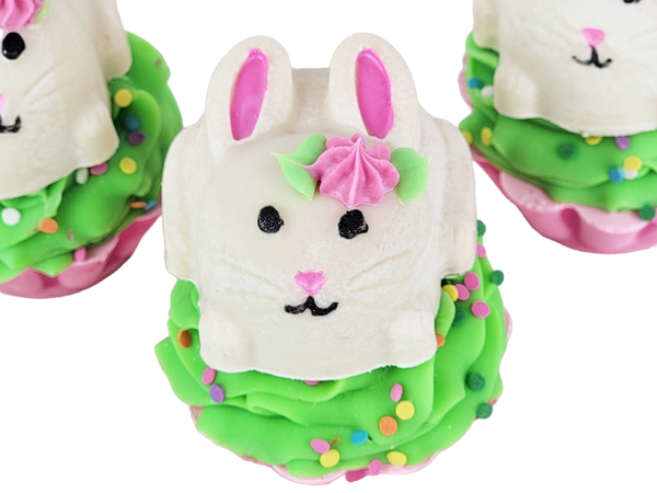 Bunny Wishes Artisan Soap Cupcake