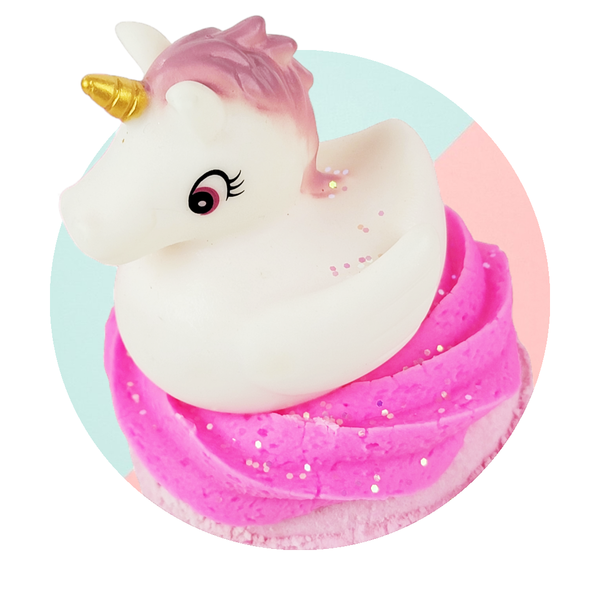 Unicorn Dreams Rubber Ducky Donut Bath Bomb