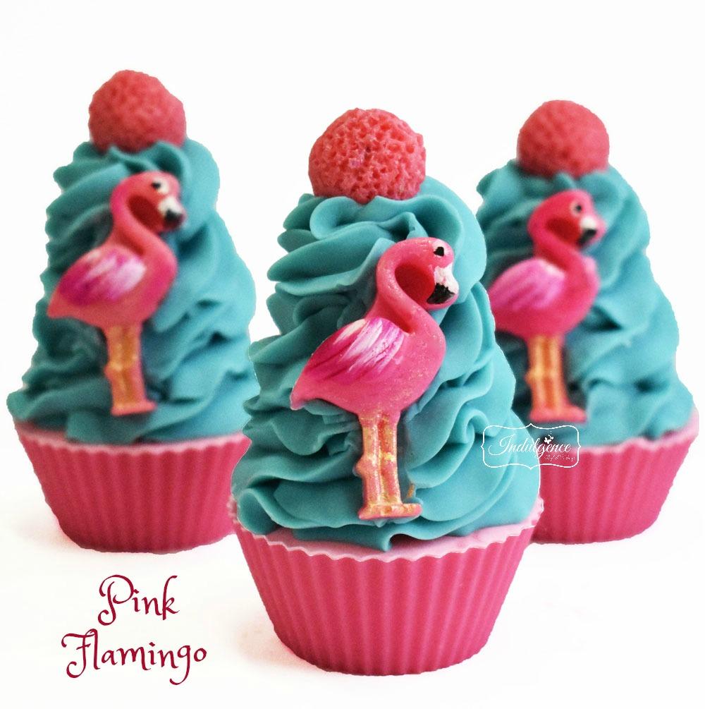 Pink Flamingo Artisan Vegan Soap Cupcake